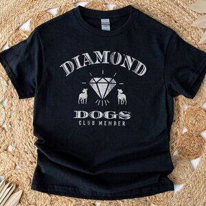 Diamond Dogs Club T-Shirt, Funny Distressed Richmond Short Sleeve Shirt